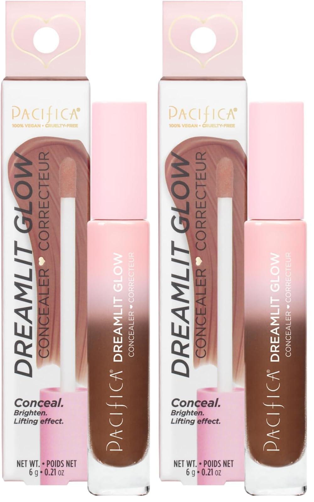 Pacifica Pacifica Beauty, DreamLit Glow Concealer -Shade 03, Multi-Use Concealer, Conceals, Corrects, Covers, Puffy Eyes and Dark Circles Treatment, Plant-Based Formula, Lightweight, Long Lasting, Vegan