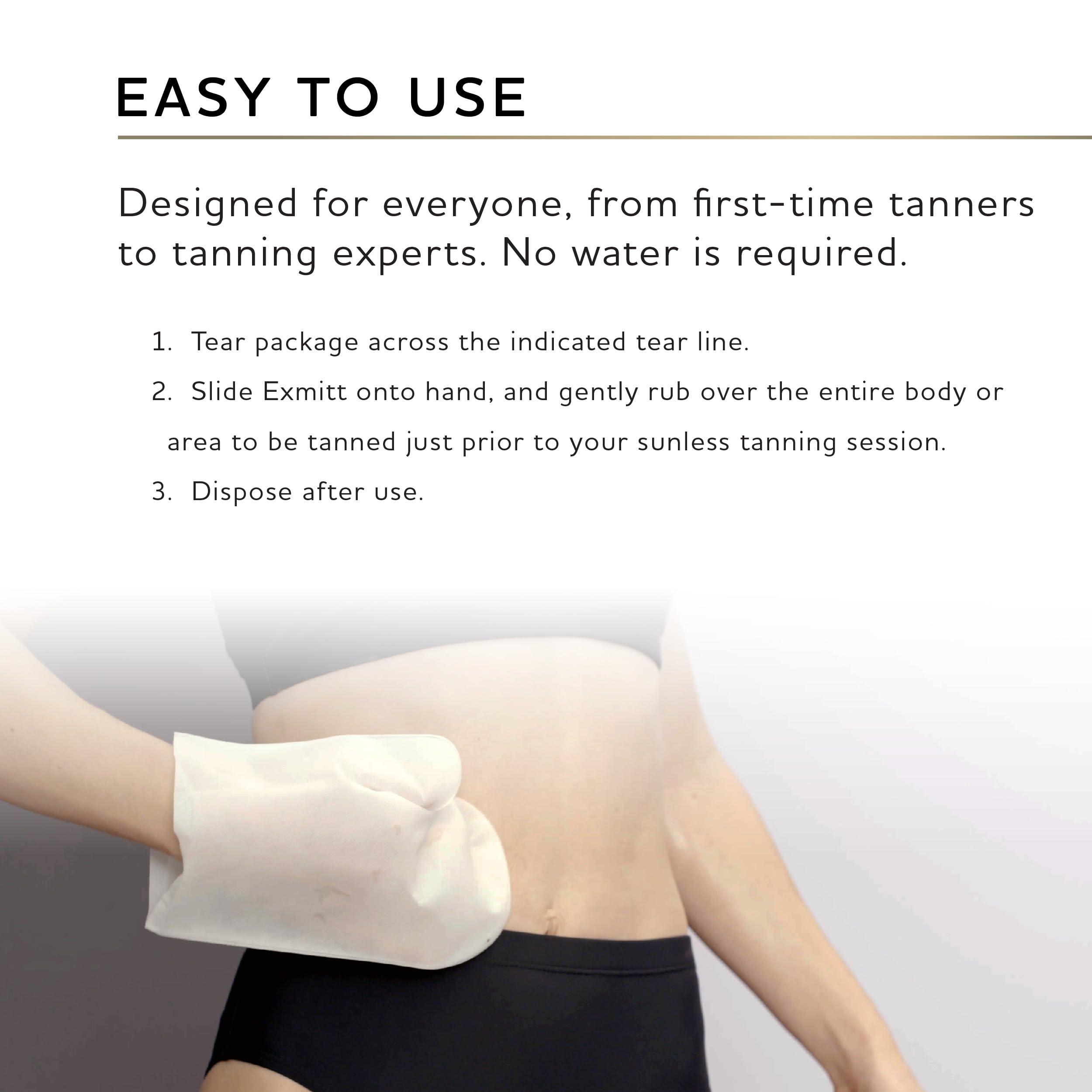 Norvell Norvell Pre Sunless Tan Body Buff eXmitt - Pack of 10 Disposable/Single-Use Exfoliating Mitt for use before Self Tanner