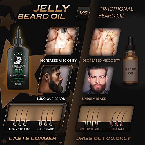 Bossman Bossman Beard Oil Jelly and Relaxing Beard Balm Combo- Vetiver X Scent