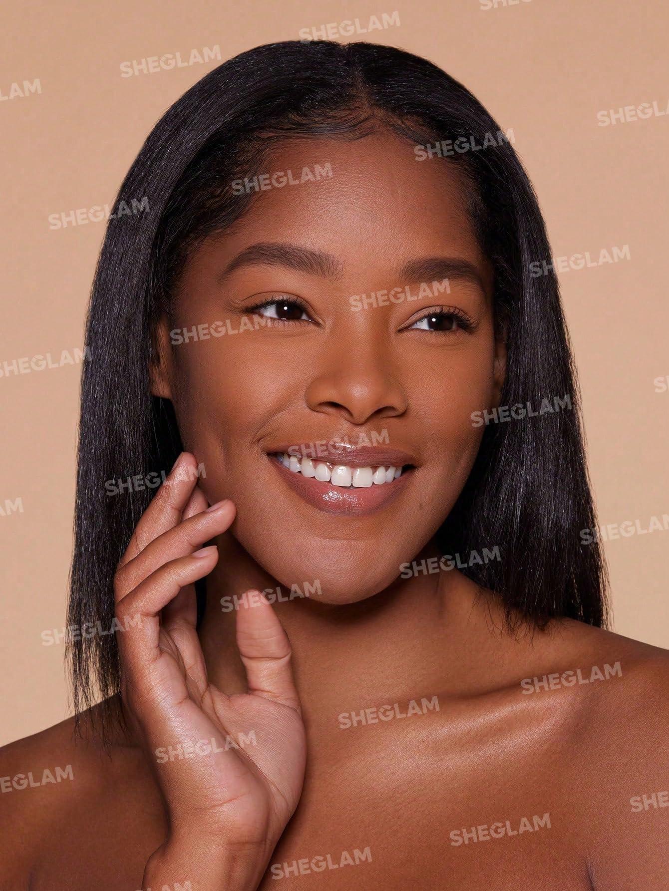 SHEGLAM SHEGLAM SKin-Focus Full Coverage Powder Foundation Oil-Control Lightweight Face Pressed Powder Makeup-Saddle