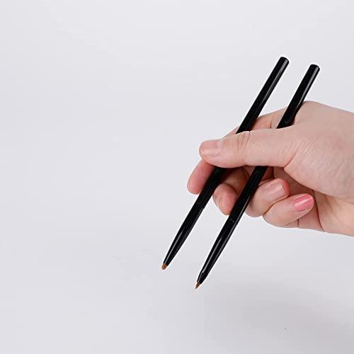 Magitoch Magitoch Eye Makeup Gel Eyeliner Brushes Ultra Eyeliner Brush Fine Angled Winged Firm Flat Liquid Gel Liner Brush Eye Define Pointed Round Brush Kit Small Angle Wing Brushes Set Pencil Point Thin Bris