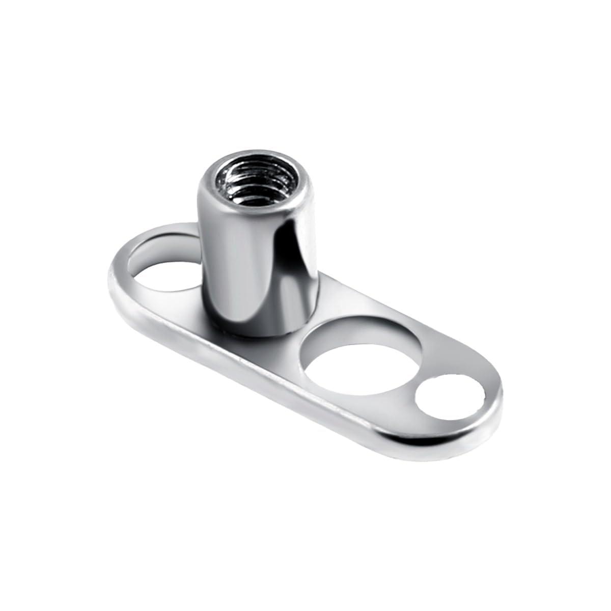 LIONGOTHIC LIONGOTHIC Dermal Piercing Kits for All Piercings - 14G Dermal Tops 4mm CZ, Dermal Base 2mm Raise, MicroDermal Anchor Tube Insertion Hemostat Forceps 6\", Dermal Punch 2mm Surface Skin Piercing Jewelry Tool Kit Supplies