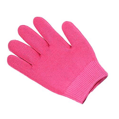 AnHua AnHua 1 Pair Gel SPA Moisturizing Gloves Soft Cotton Moisturizing Whitening Exfoliating Foot Mask Smooth Skin Care Dry Treatment (Rose)