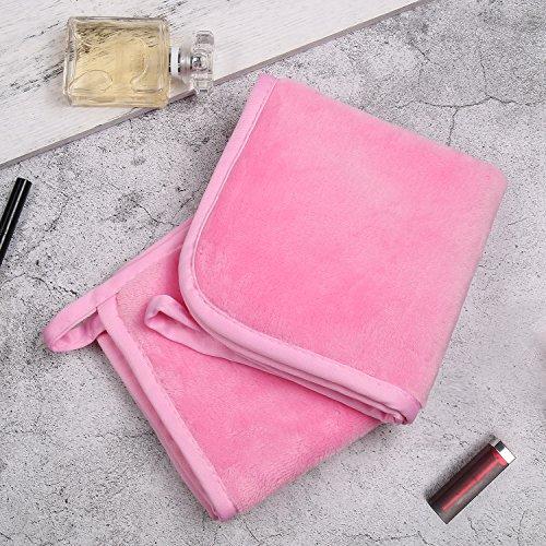 Lifaith Lifaith Microfiber Makeup Removal Cloths Ultra Soft Facial Cloths, Pack Of 3, 12 x 12-Inch, Pink