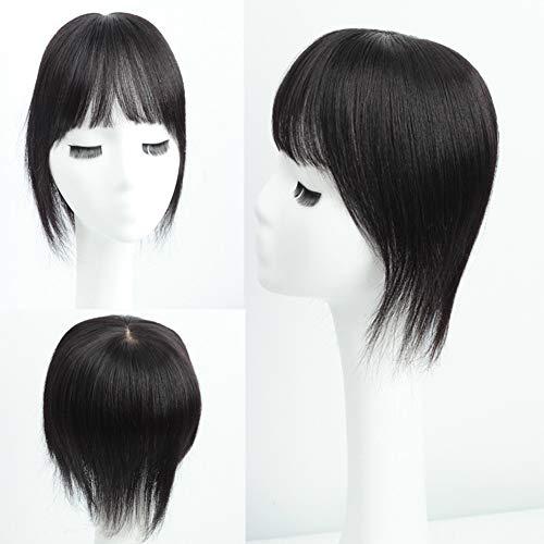 RemeeHi RemeeHi Real Human Hair Women 13x14 Machine Made Middle Silk Base Topper or Toupee Wiglet Top Thin Loss Hair Natural Color 25cm