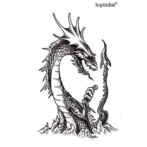 Generic Loch Ness Monster Waterproof Temporary Tattoos Men Flash Tattoo Sticker Western Dragon Tatoo Sleeves Tatto