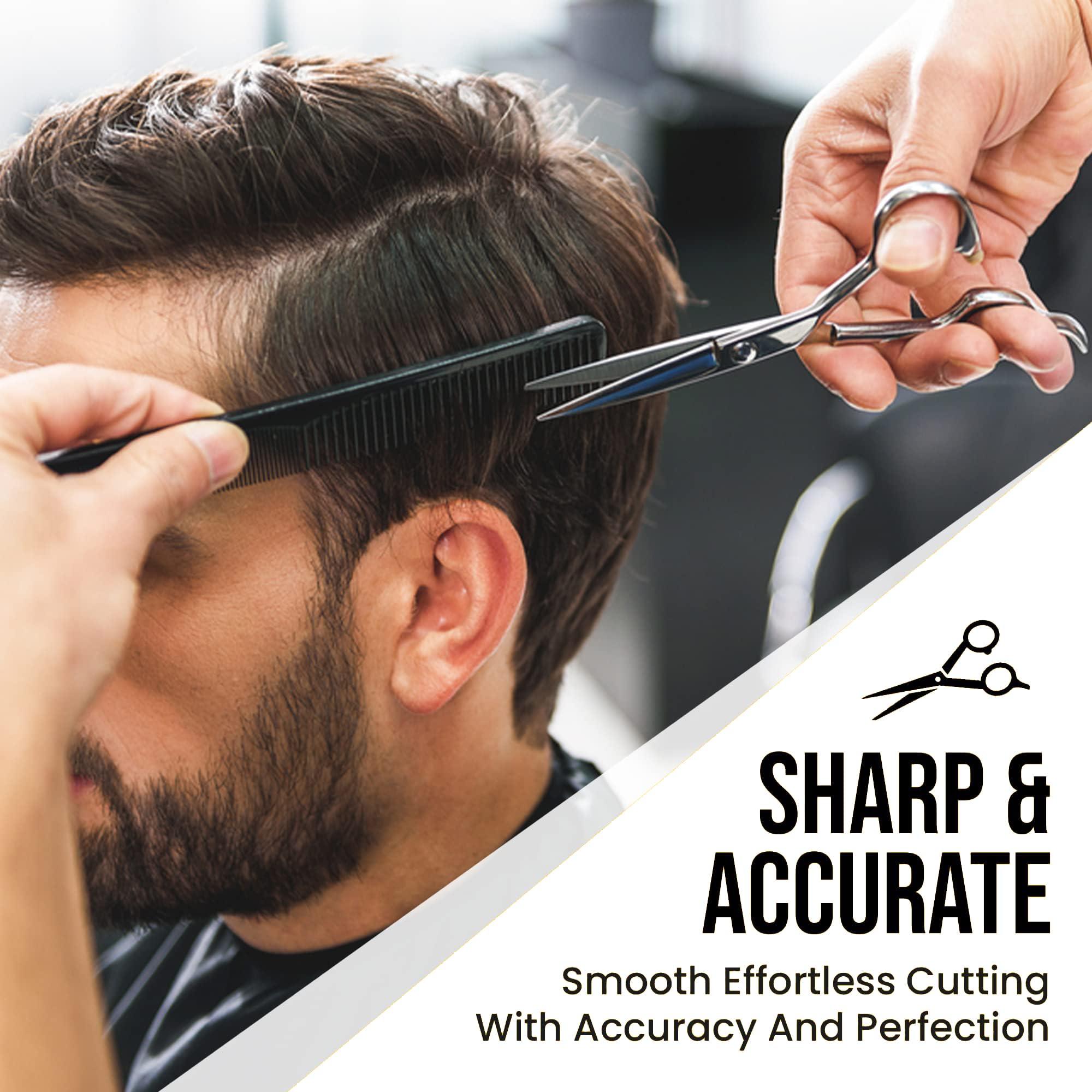 OZZAR OZZAR Professional Hair Scissors 6.5" Hair Cutting Shears Razor Edge Barber scissors Hairdressing Scissors with Extremely Sharp Blades - 440C Japanese Stainless steel Haircut kit
