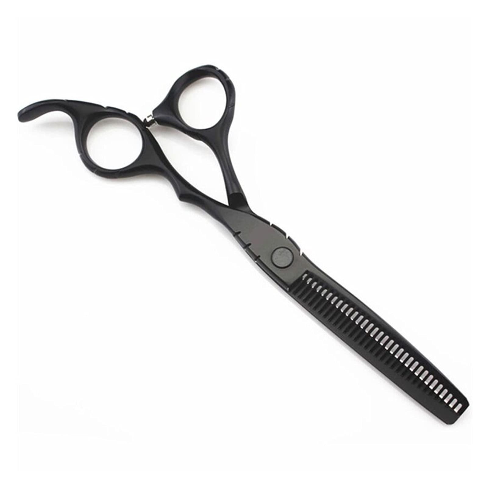 AMREWQYL zwart Barber Scissors, Hair Thinning Scissors, Barber Scissors, Hairdressing Scissors Hair Cutting Shears