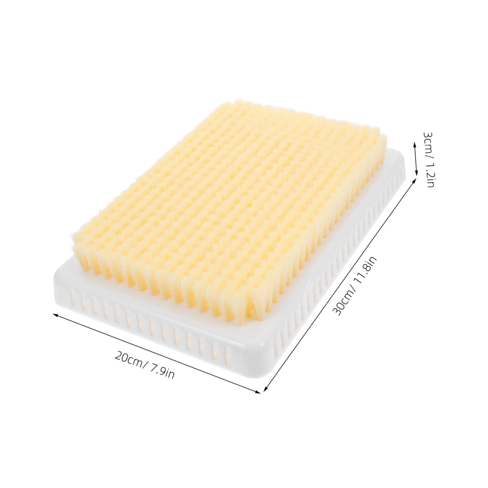 Didiseaon Didiseaon Back Rub Artifact Large Exfoliating Brush Shower Back Scrubber Brush Shower Brush Bathing Scrub Brush Shower Back Scrubber Back Shower Cleaner Brush Handsback Brush Beige Plastic