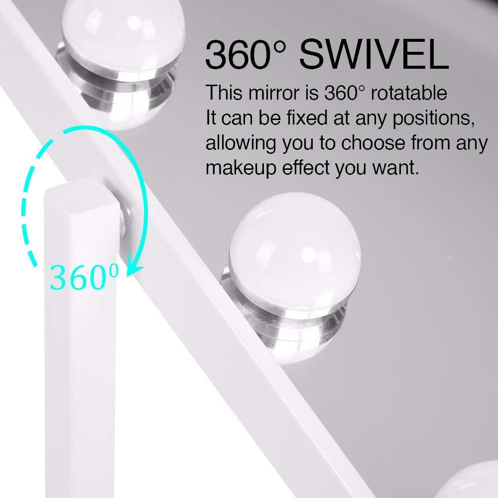 Chamber Wholesale Price Hollywood Makeup Mirror with 12pcs Dimmable LED Light Bulbs for Urban Wall Bedroom Bathroom Decoration