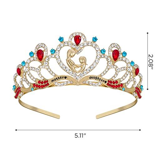 SWEETV SWEETV Princess Tiara for Little Girls, Mommy and Me Crown for Daughter Gifts Eternal Star Hair Accessories for Birthday Prom Cosplay