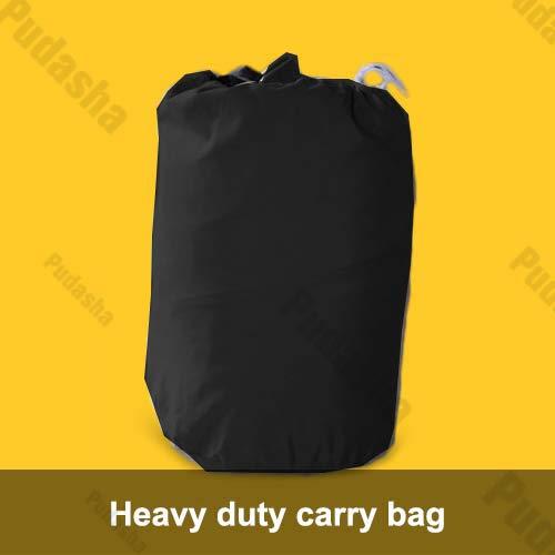 Birsppy Deluxe Golf Cart Covers 4 Passenger, 420D 4 Seat Club Car Cover Waterproof Sunproof Dustproof Black XGF2H