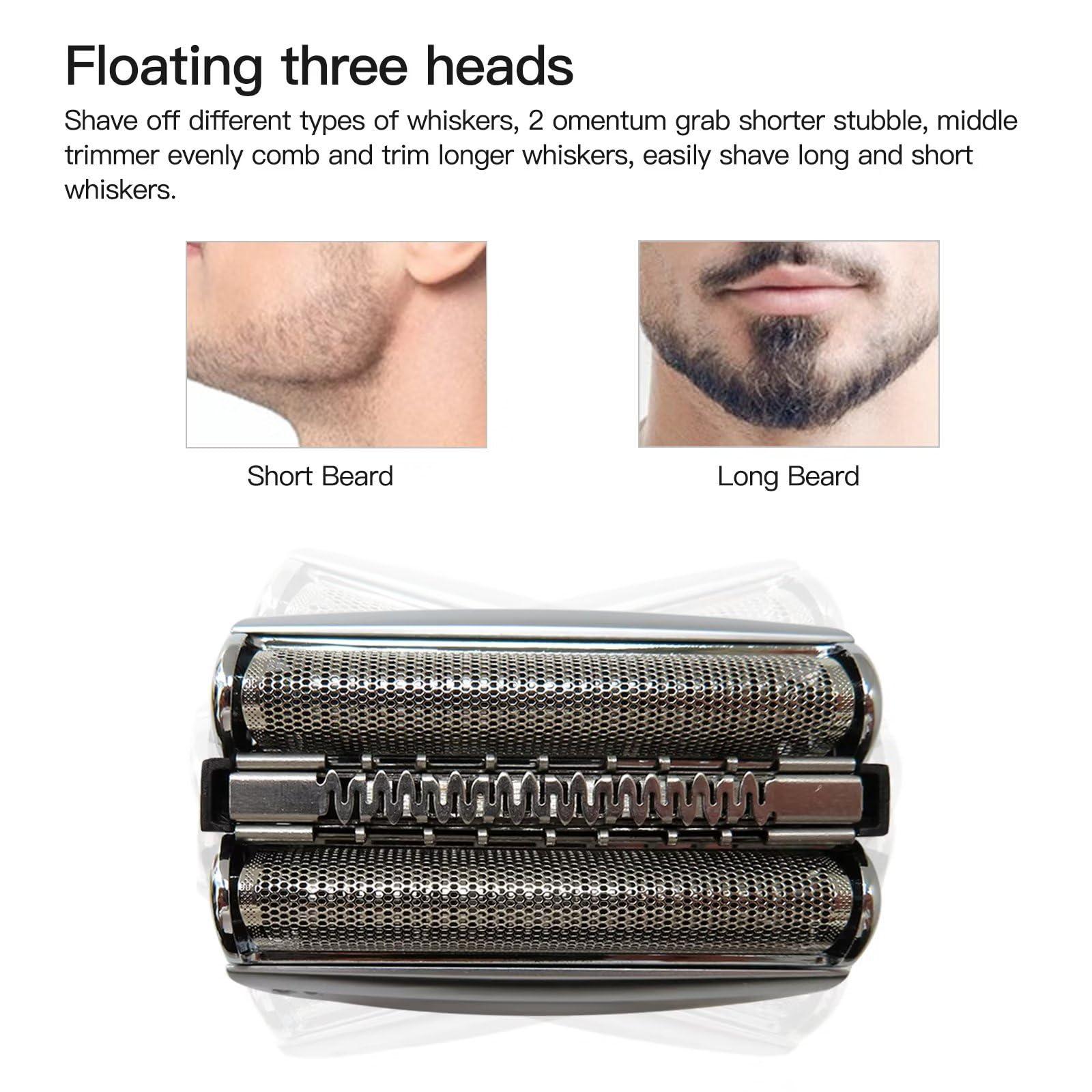 Colorpp Series 7 2024 Upgraded 70S Silver Shaver Foil & Cutter for Braun Pulsonic 5693, 760CC, 9585, 9785, 5673,790CC, 9595, 9795, 5671, 790CC