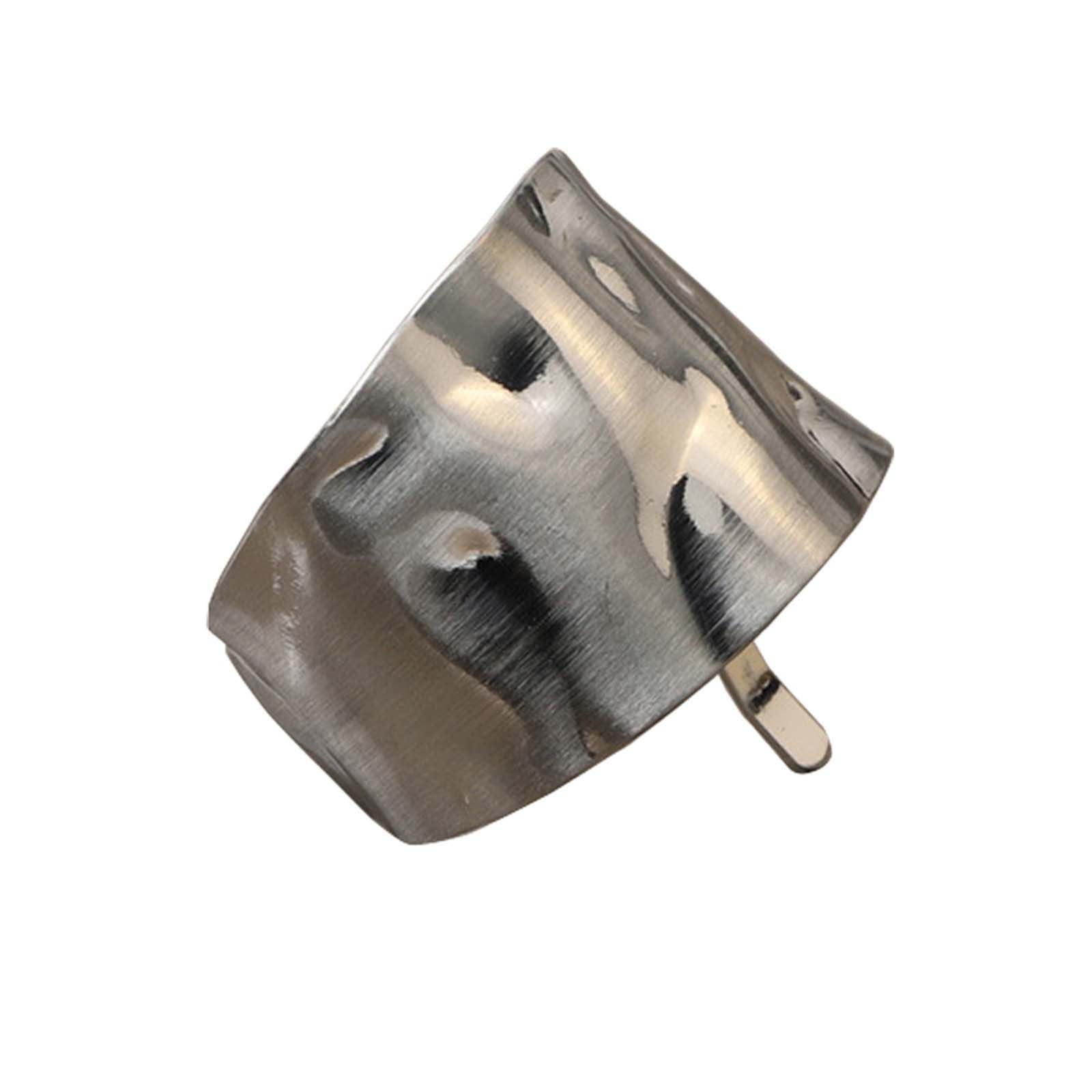 Generic Ponytail Holder Hair Clips, Lava High Ponytail Buckle Hair Cuff, Metal Dress Up Hair Ring, Cuff Hair Tie,Gold Ponytail Cuff,Long Tail Clip with Hooks (Silver (1PC), Narrow side)