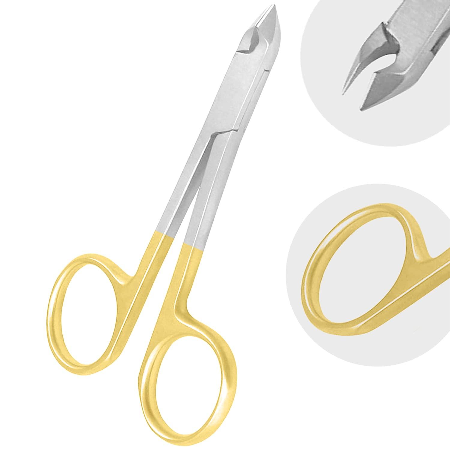 AAProTools AAProTools Gold Handle Cuticle Nipper Scissors Style,cuticle Clipper, Nail Clipper,with Scissors Style,mini Clipper/nipper