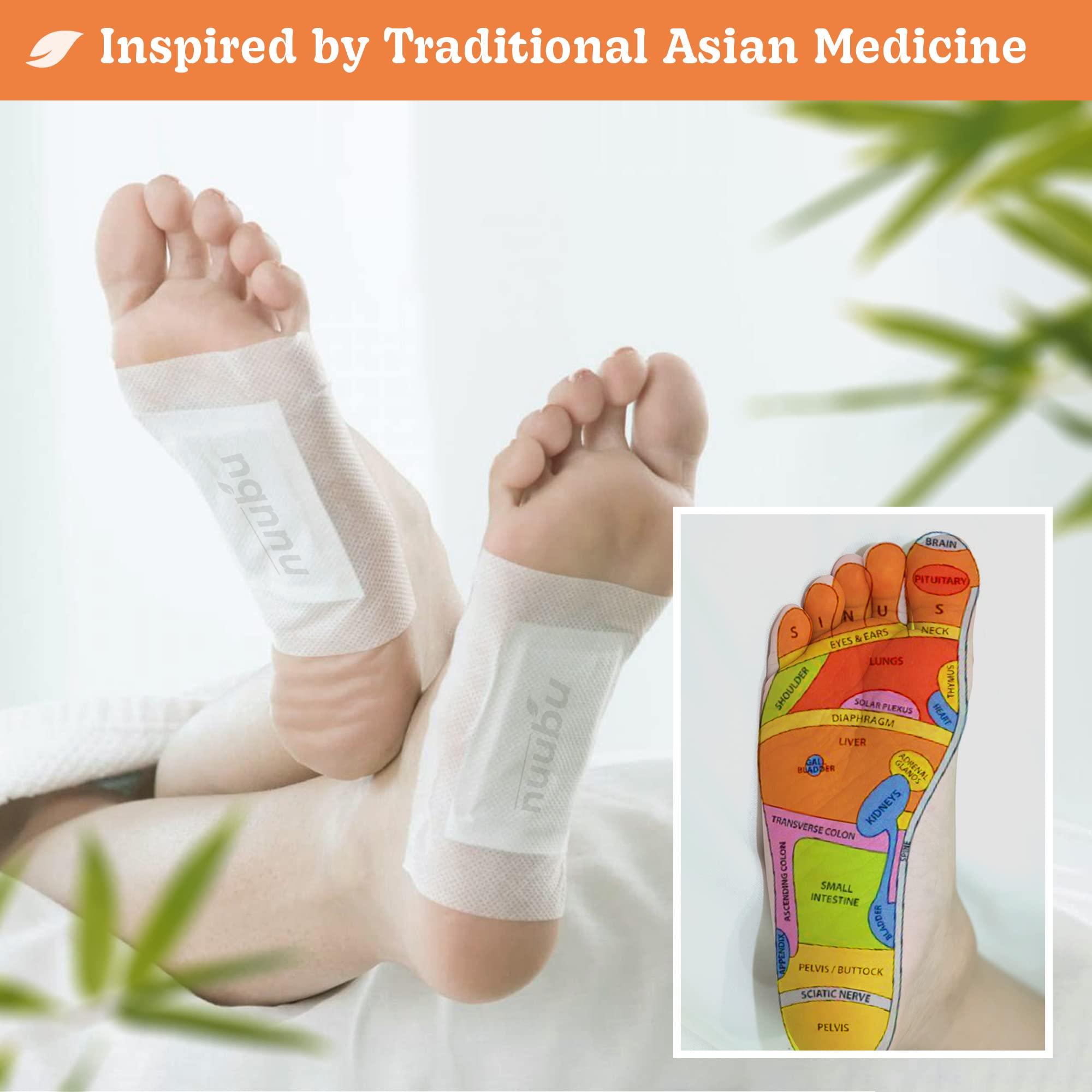 Nuubu Nuubu | Ginger Deep Cleansing Foot Pads for Better Sleep & Foot Care | Premium Japanese Organic Foot Pads with Ginger Powder (10 Pc)