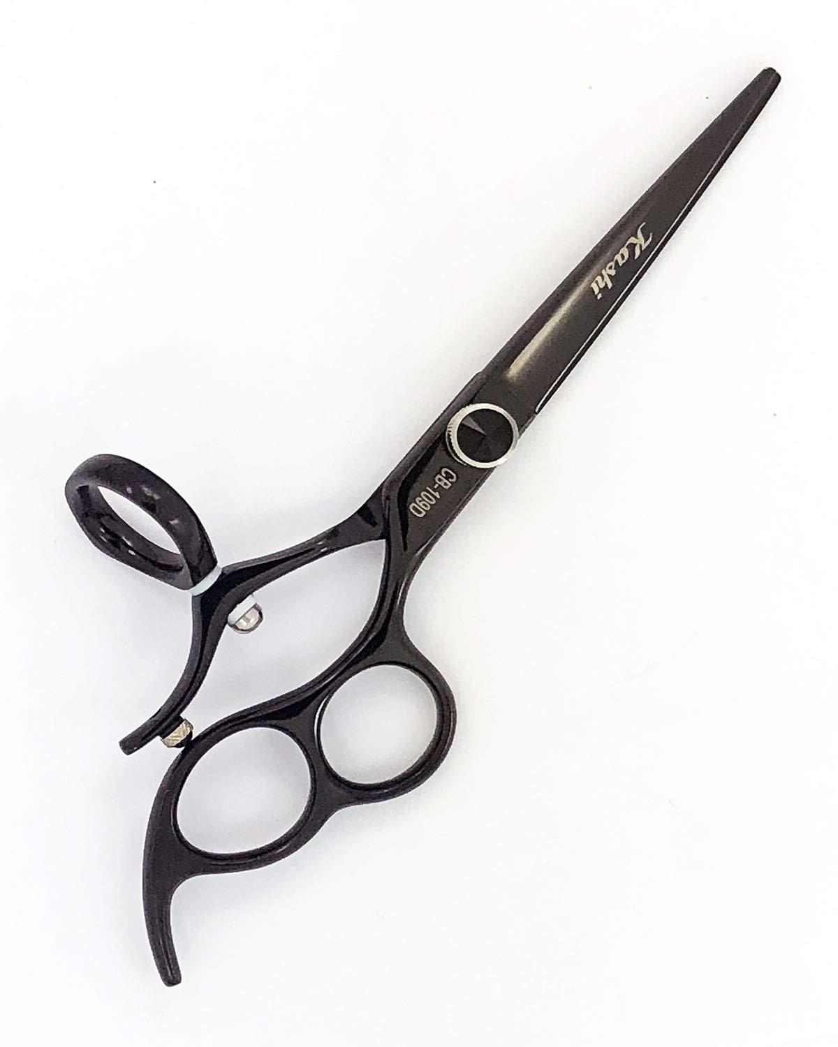 Kashi Kashi Professional Swivel Rotating Thumb Styling Shears 6\" 440C Japanese Cobalt steel