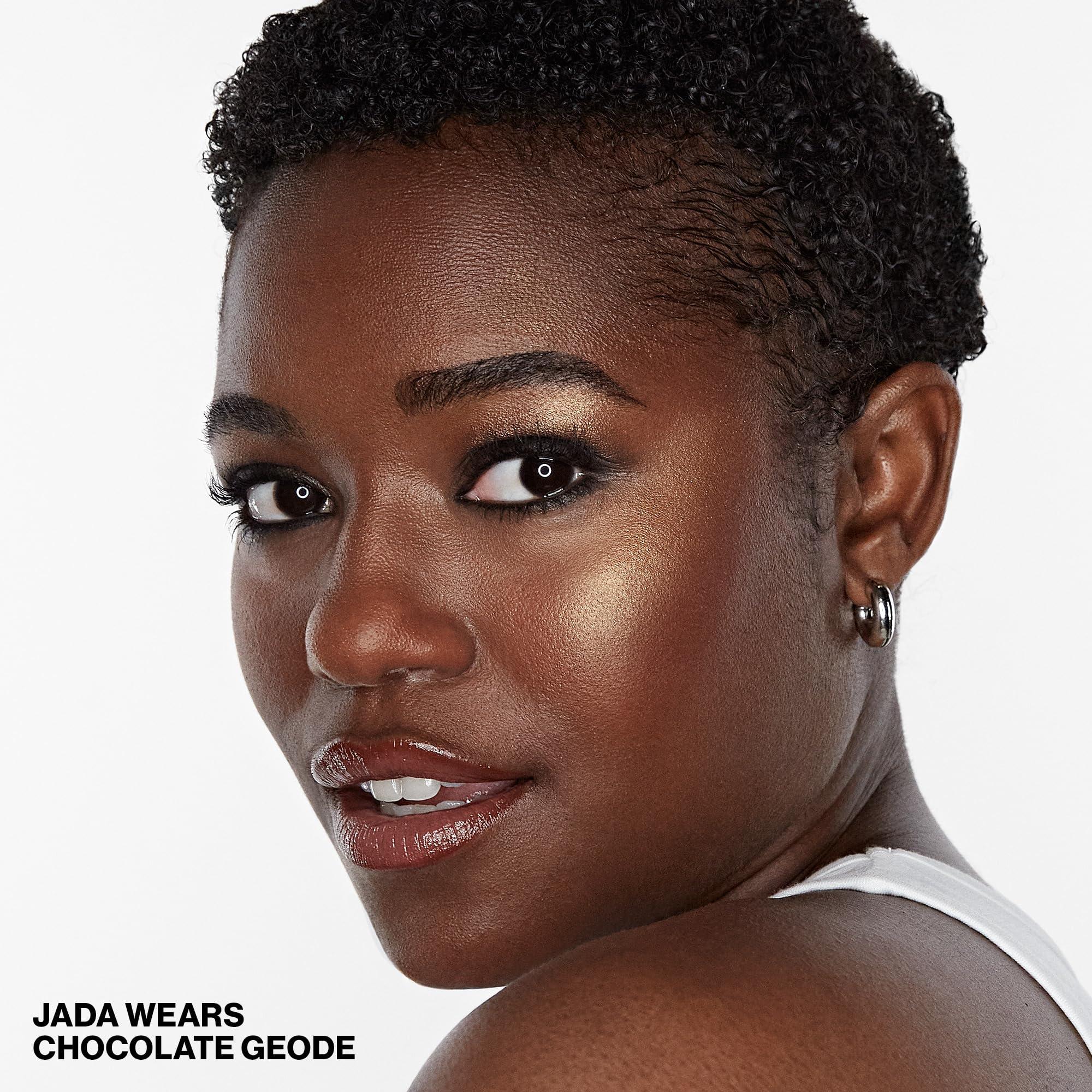 Smashbox Smashbox X BECCA Shimmering Skin Perfector Pressed Highlighter | Luminous Glow + Buildable, 0.25 Ounce, Chocolate Geode