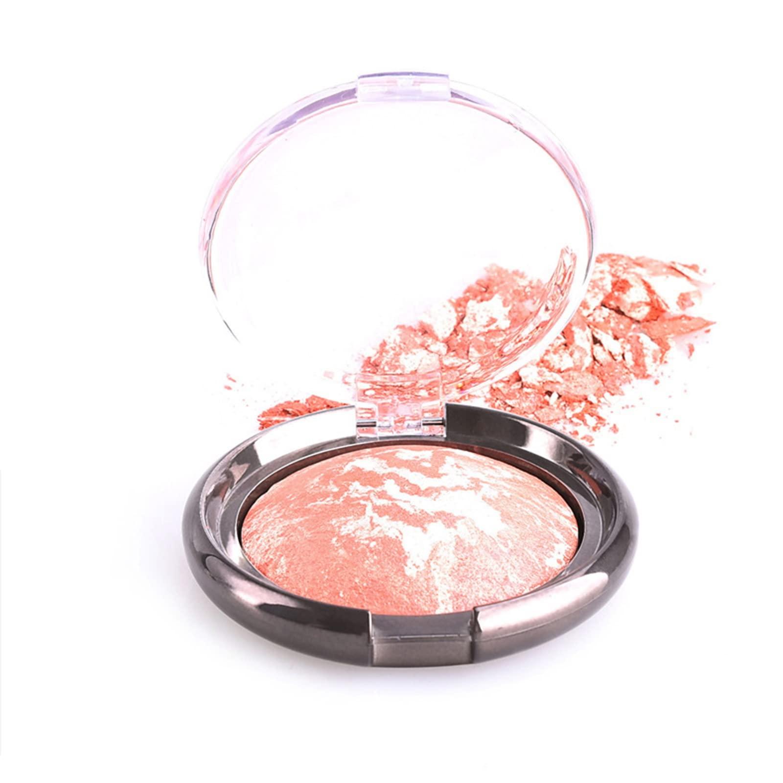 Generic Generic Baked Eyeshadow Cosmetic Plate, Single-Shade, Creamy Mineral Makeup Shadow for Eyes, Highly Pigmented Colors Colorful Shimmer Powder Eye Shadows (K, One Size)