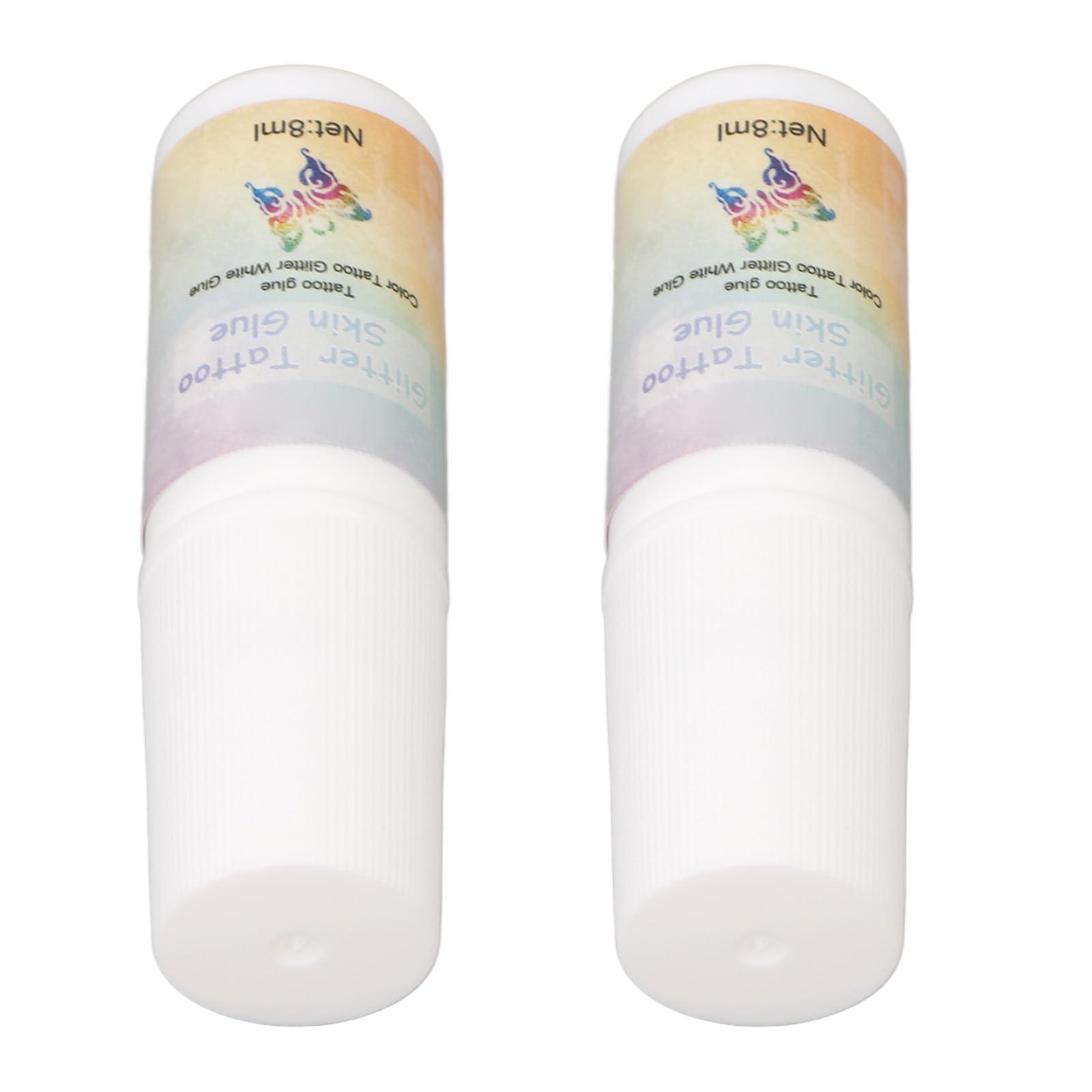 Airshi Glitter Body Skin Glue, Skin Friendly Glitter Makeup Glue Prevent Fall Off Removable Safe High Adhesive for Stages