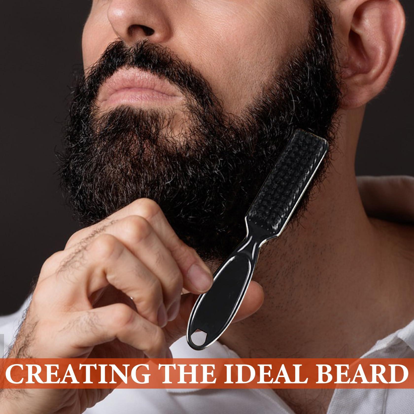 DuoZeng Beard Pencil Filler for Men,Beard Pen Filler Long Lasting Coverage Waterproof & Natural Finish Beard Filling Pen with Brush,Barber Styling Pencil - Fill, Shape & Define Perfect Beard(Black)