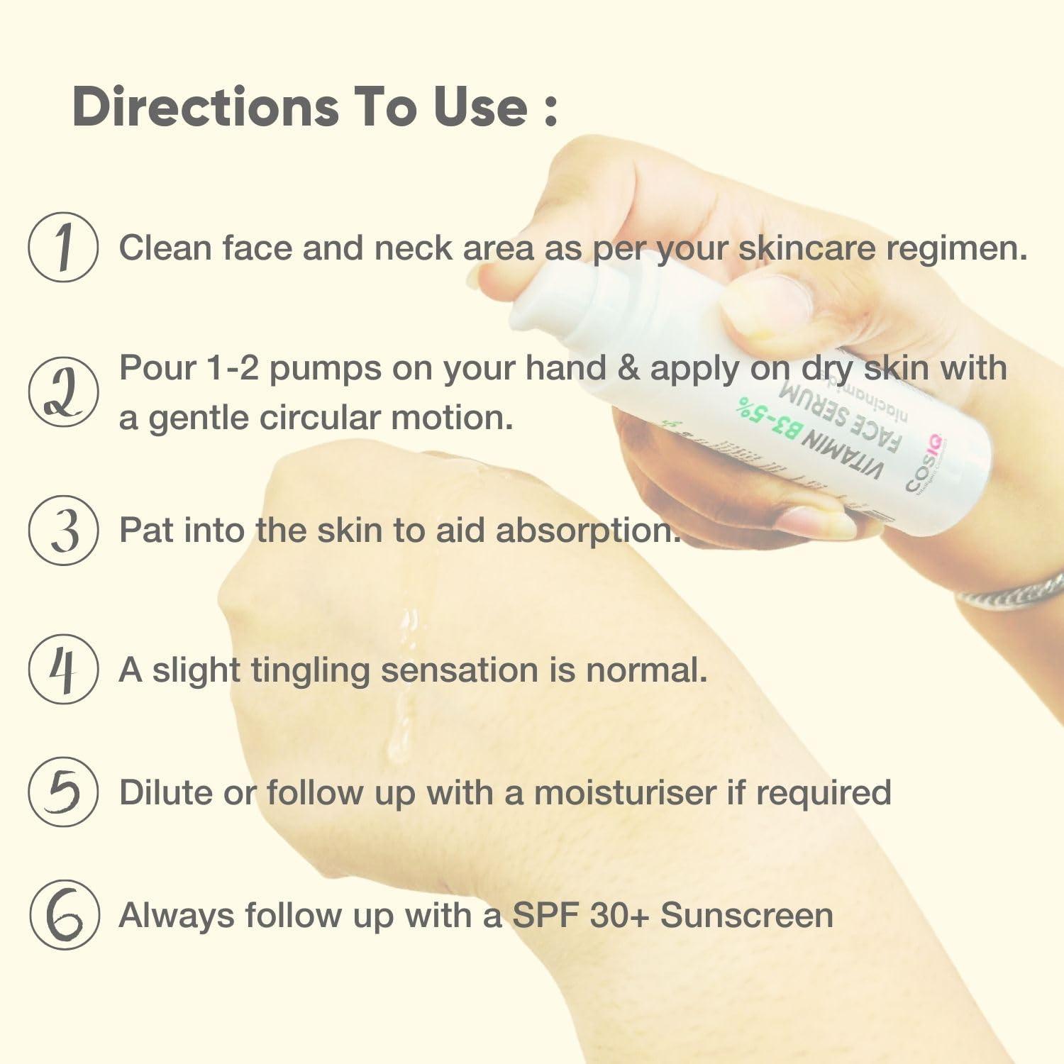 India Niacinamide Vitamin B3 Face Serum, Ultra Sensitive Skin,Multi-Peptides & HA, Hydrates, Repairs, Clears & Improves Texture,30ml