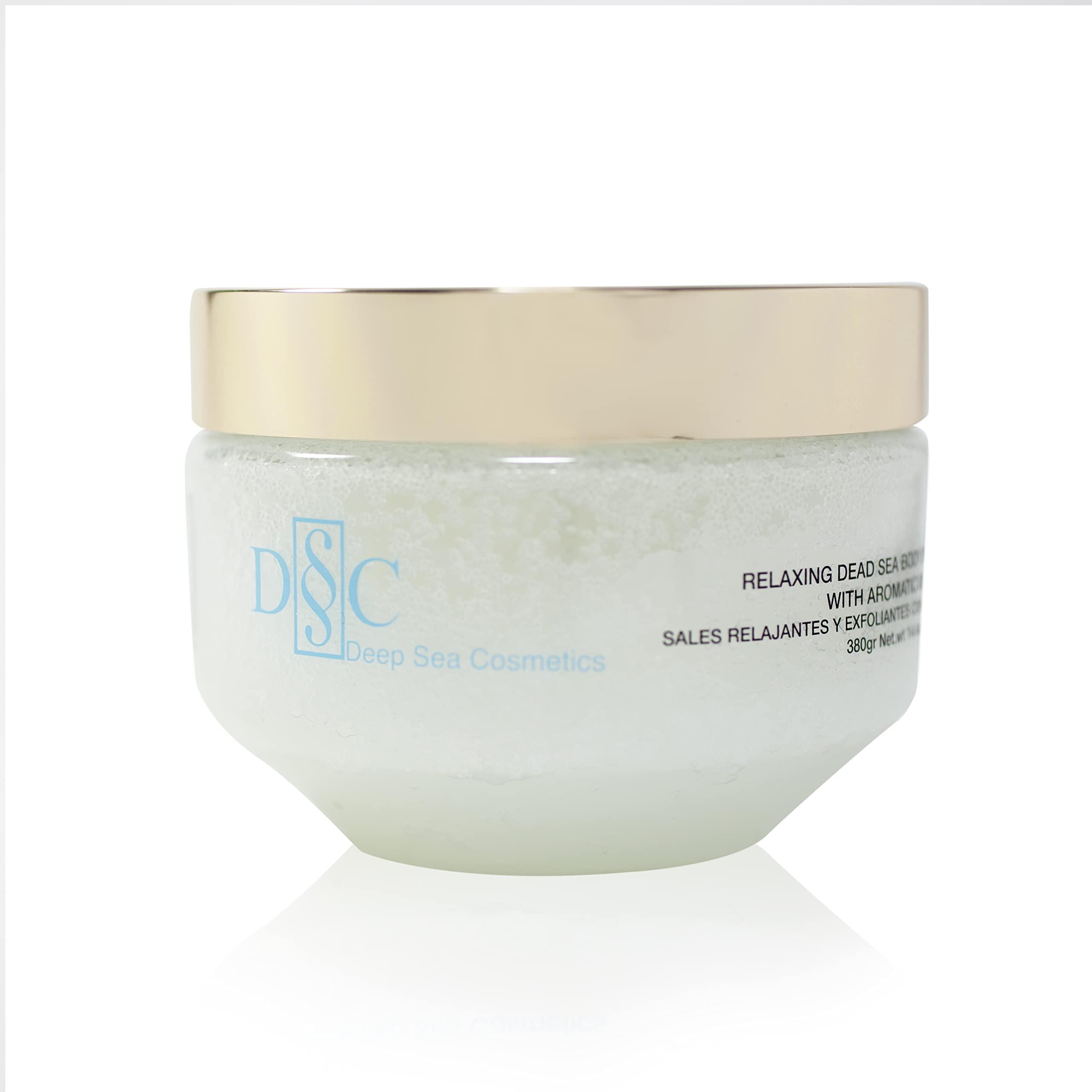 D § C Deep Sea Cosmetics | Relaxing Dead Sea Body Salt Scrub | Body Scrub with Dead Sea Salt and Minerals, Aromatic Oils and Vitamin E - 14.4 Oz