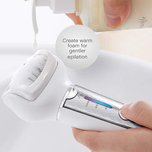 Panasonic Panasonic Cordless Shaver & Epilator for Women With 7 Attachments, Gentle Wet/Dry Hair Removal, Foot Scrubber & Body Cleansing Brush, ES-EL9A-S