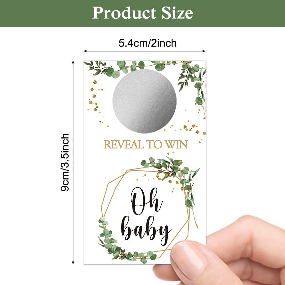 Haizct Haizct 50 Pack Blank Gift Certificate Scratch Off Cards for Small Business, Spa Beauty Makeup Hair Salon, Bridal Shower, Baby Shower, Country Wedding, Wedding Shower Ideas (Plants Flowers)