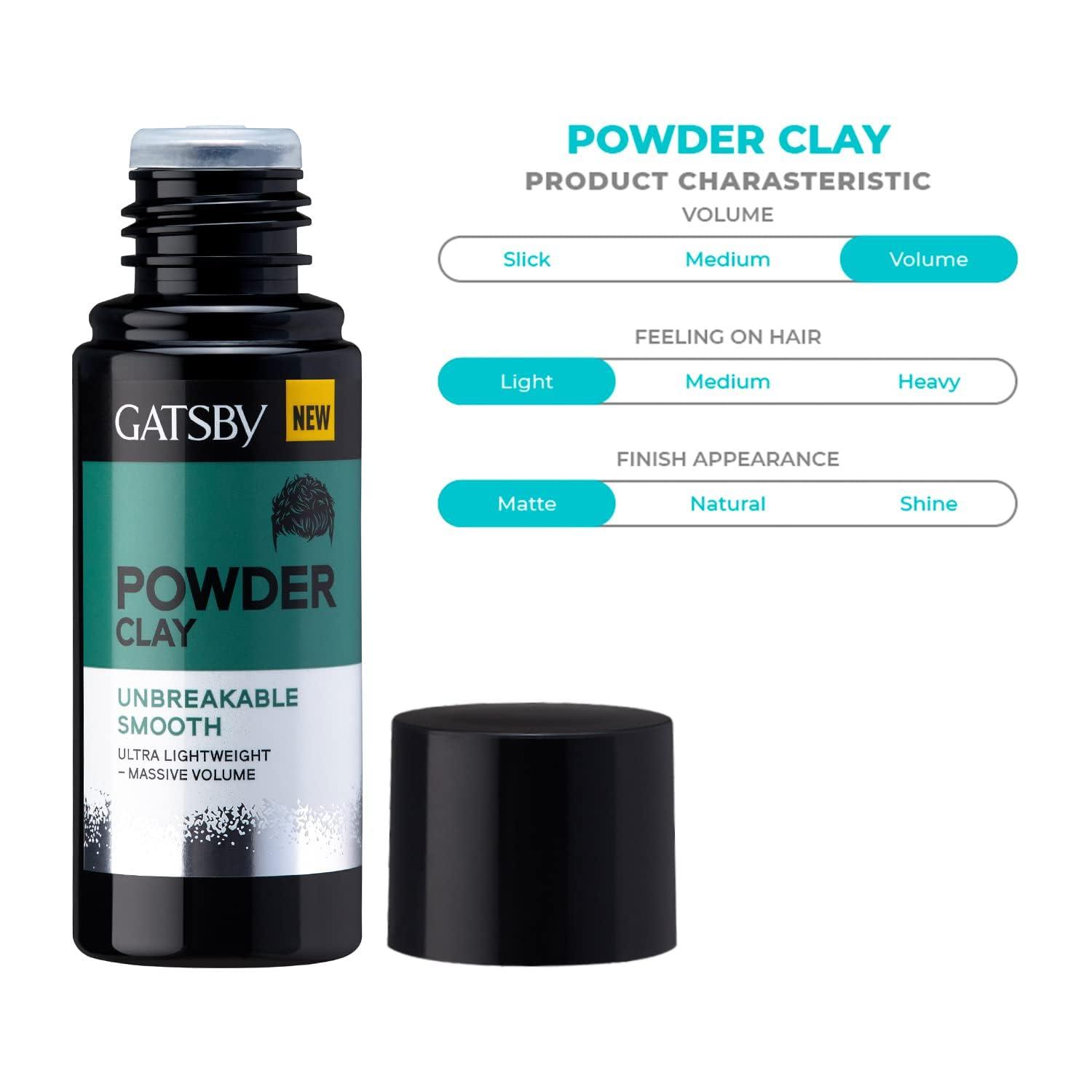 Generic Powder Clay - Unbreakable Smooth | Light Weight & Massive Volume | Matte Finish Powder Hair Wax For Men | Super Strong Hold | Volumizing Powder Wax | For Quick & Easy Hair Styling | 20gm
