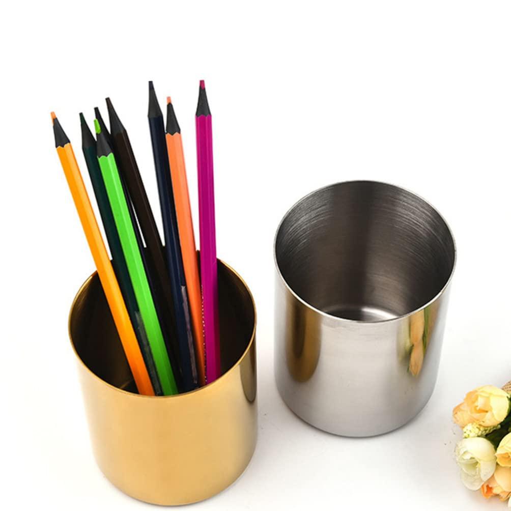 Operitacx Operitacx Metal Makeup Brush Holder Makeup Brush Organizer Makeup Brush Holder for Vanity Pen Organizer Makeup Organizer Pencil Holder Vanity Organizer Skin Care Product Holder Pen Container