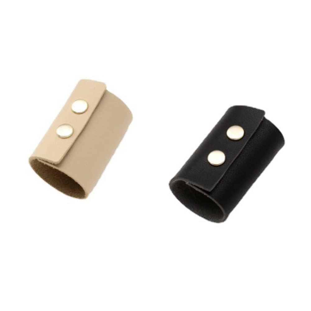 Anlecpe Handmade Leather Hair Accessories: Thick Hair Wraps, Braid Holders, Ponytail Glove Cuffs for Long Hair - Unique, No Damage