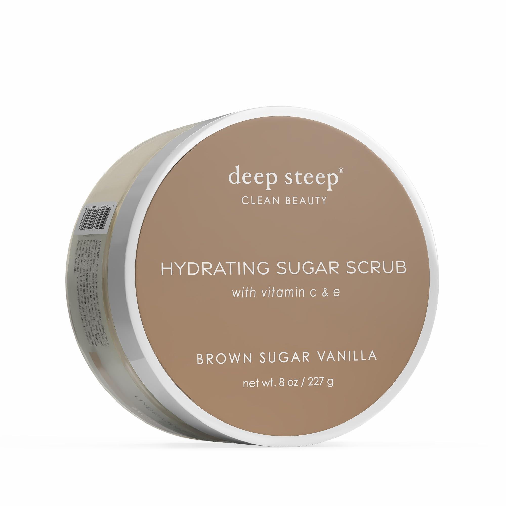 Deep Steep DEEP STEEP Brown Sugar Vanilla Sugar Scrub, 8 OZ