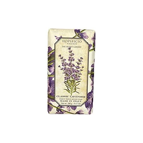 Hopificio Hopificio Classic Lavender Handmade Soap. Finest Milled All-Natural Bar Soap, Moisturizing & Brightening. Suitable for Hand, Face & Body 9.17 Oz