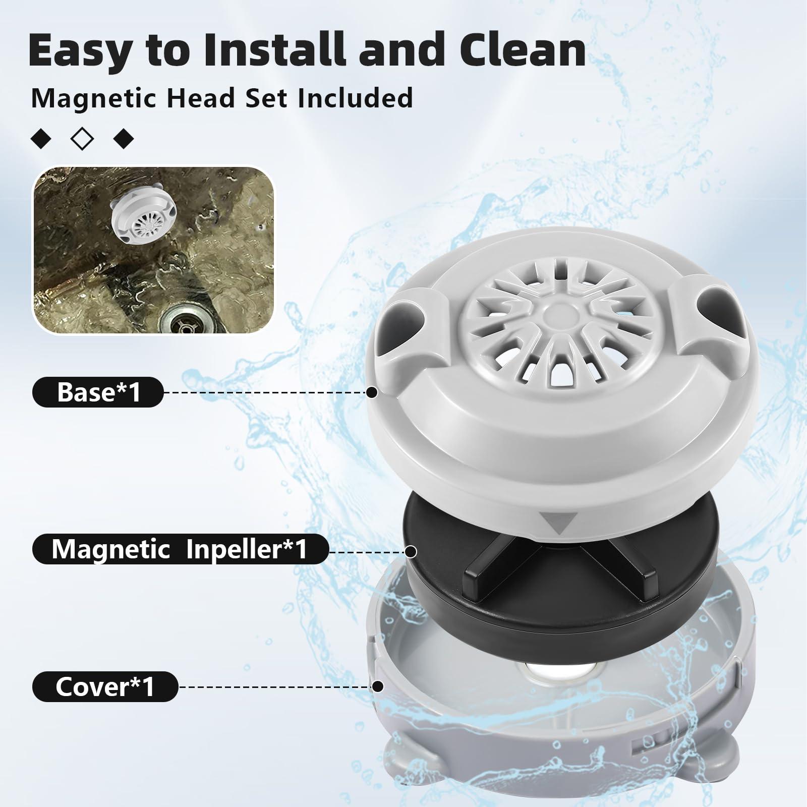 Yobfo Yobfo BF-004 Pipeless Magnetic Jet Head Motor,Universal Fit for LURACO Jet Motor Pedicure spa Tubs Chair Part Magnetic Head,Pack of 3