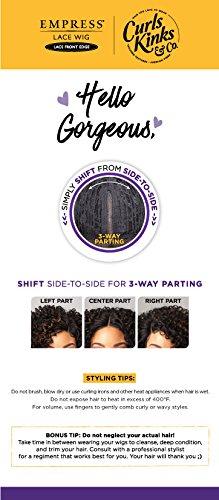 Sensationnel Sensationnel Curls kinksandco lace wig - the game changer wide lace part wig with natural preplucked hairline for natural 3c to 4c hair textures (4 MEDBROWN)