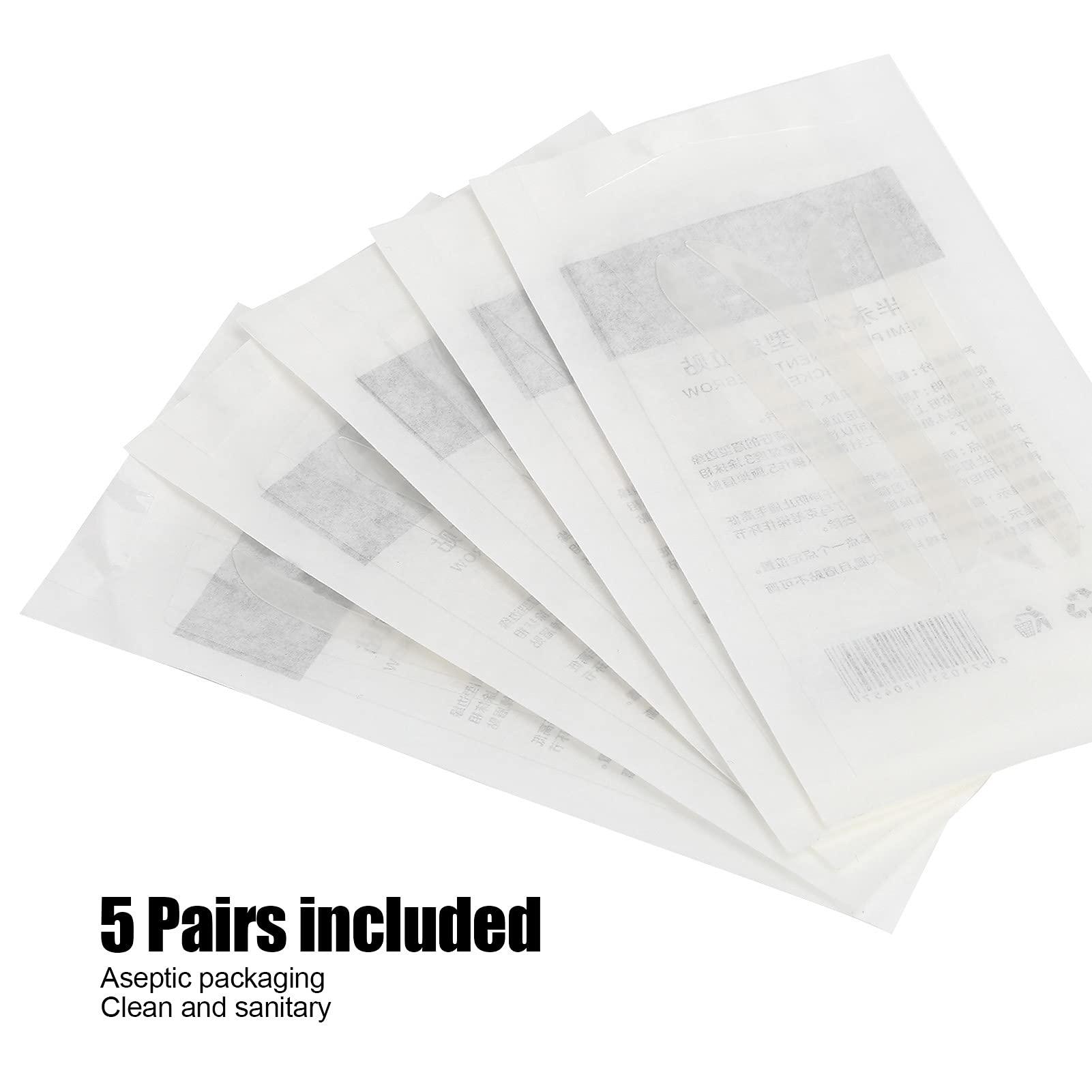 Dioche 5 Pairs Eyebrow Stencil Shaper Sticker, Eyebrow Stamp and Eyebrow Stencil Kit, Eyebrow Shaping Microblading Disposable Adhesive Eyebrow Stencils, Eyebrow Stamp