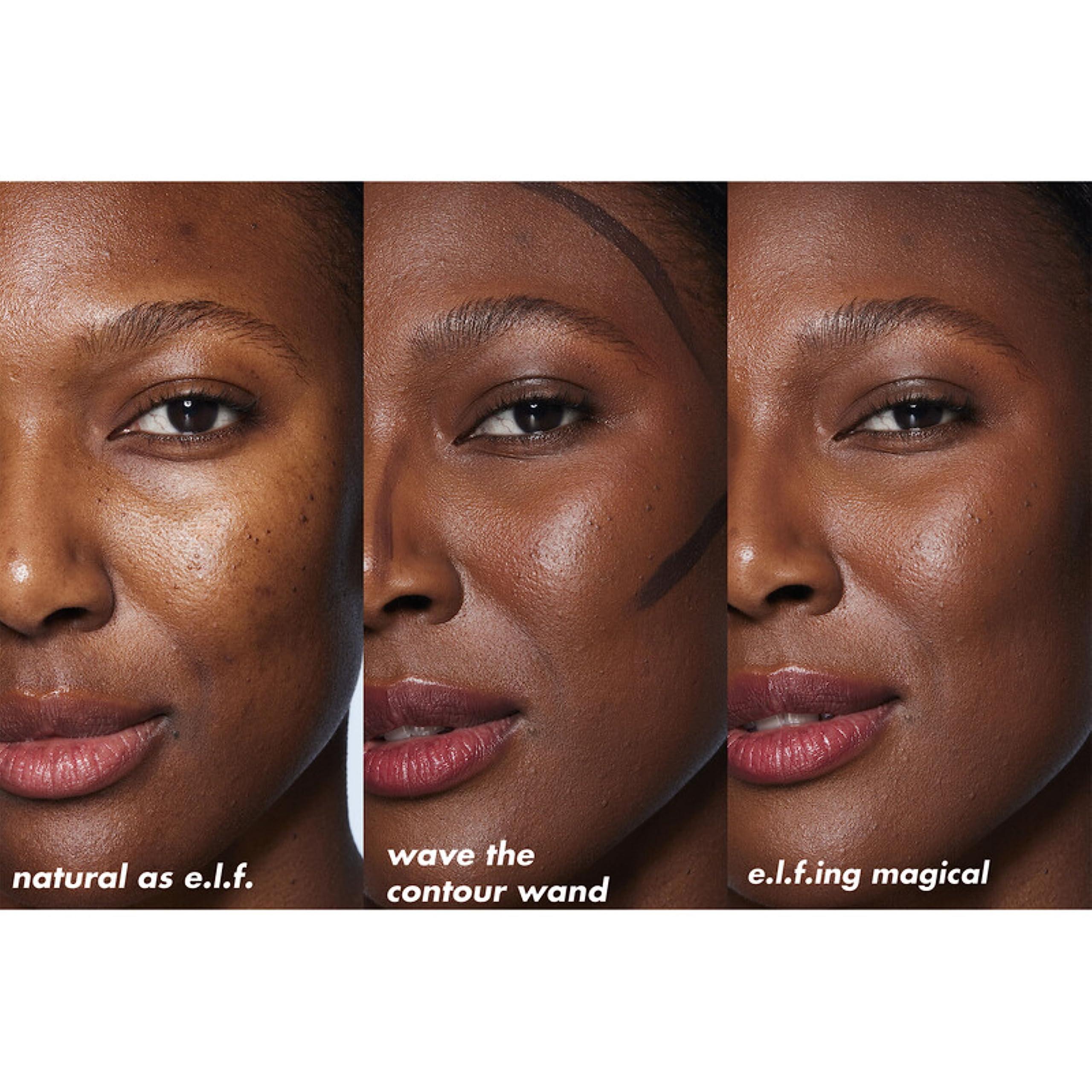 e.l.f. e.l.f. Halo Glow Contour Beauty Wand, Liquid Contour Wand For A Naturally Sculpted Look, Buildable Formula, Vegan & Cruelty-free, Deep/Rich