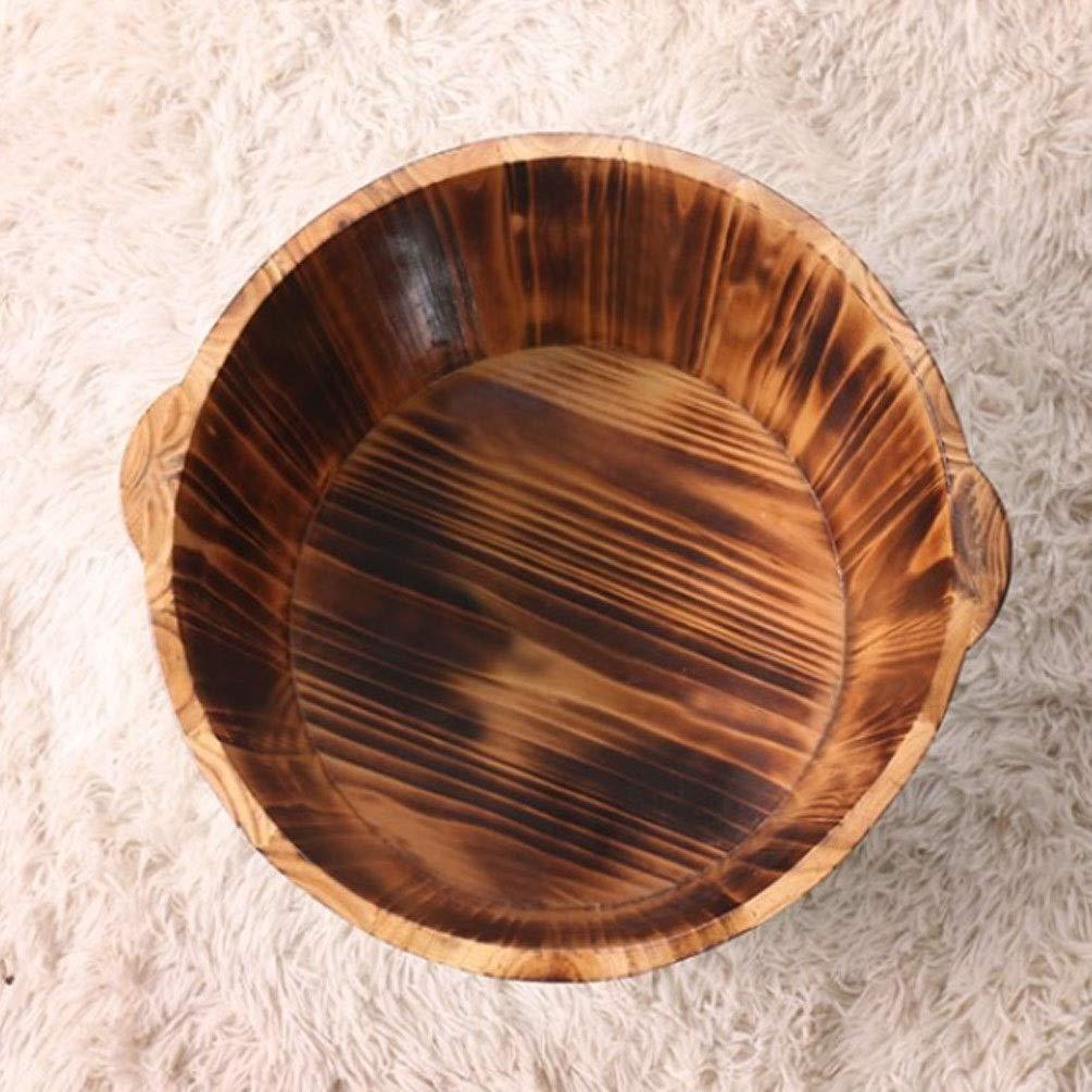 NUBAOzy Foot Tub Wooden Foot Basin Foot Tub for Soaking Feet Pedicure Foot Bath,Wood Bucket for Home,Foot Soak Bucket,Large Foot Bath Basin foot Bath Wooden Bucket Foot Spa Household Wash Ba ( Size : A )
