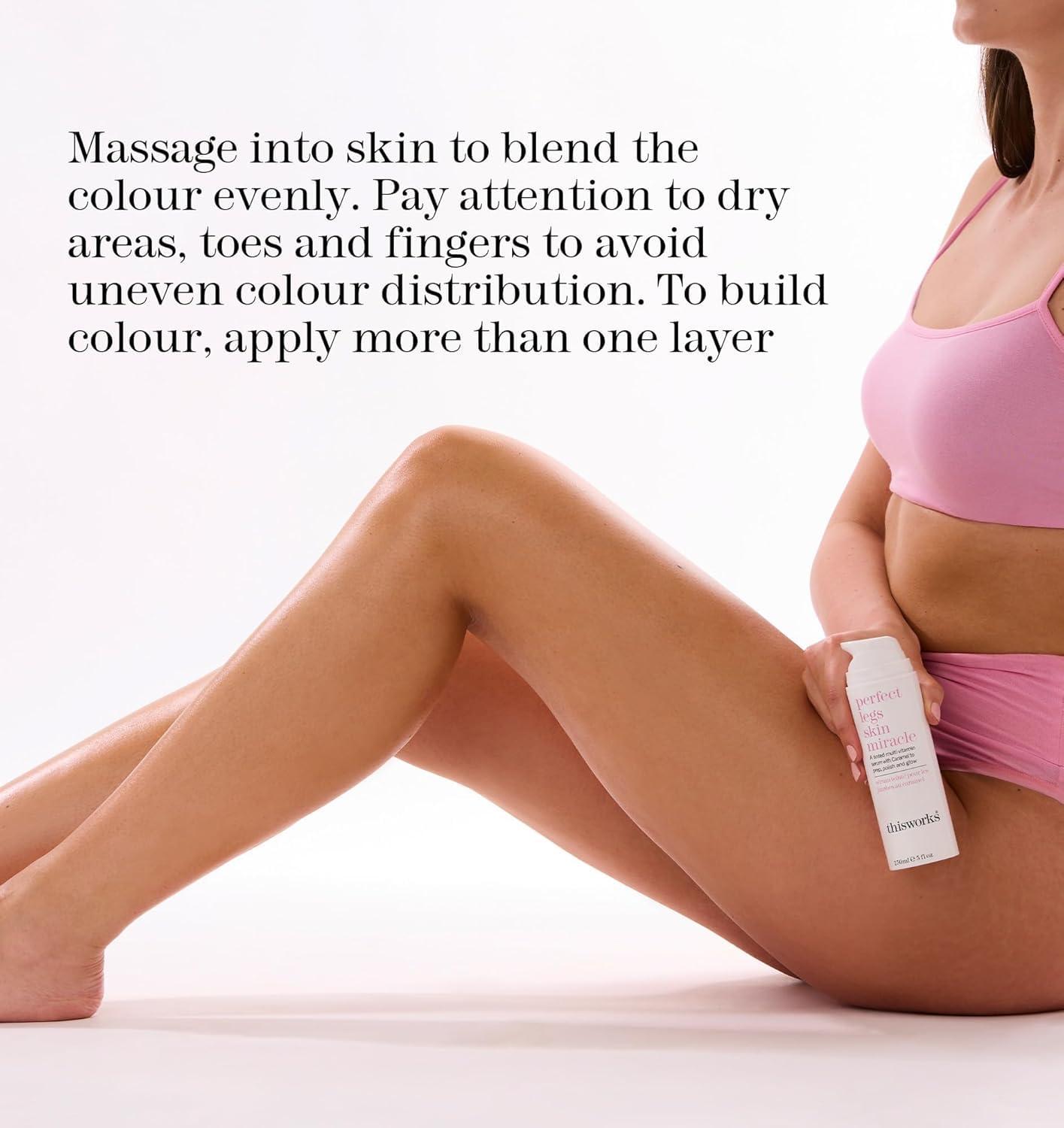 THISWORKS This Works Perfect Legs Skin Miracle | Tinted Serum for Radiant, Even-Toned Legs | Enriched with Vitamin C & E for Nourishment | Hydrates, Smooths & Enhances Natural Glow, 5 oz / 150ml