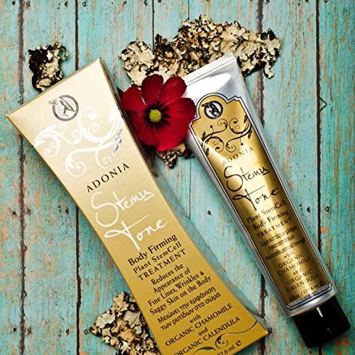 Adonia Organics Adonia StemuTone - Firm, Lift & Tighten Body – Reduce stretch marks, scars, dryness & sagging skin – Reduce the appearance of age spots – Leaves skin feeling SUPER SOFT