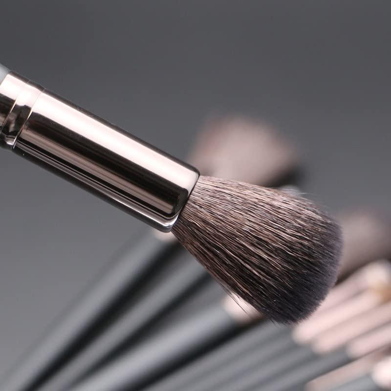 IBDRYKK Natural Hair Makeup Brushes 11Pcs Make Up Set Kit Tools Black Blending Foundation Contour Professional Makeup Brush Set