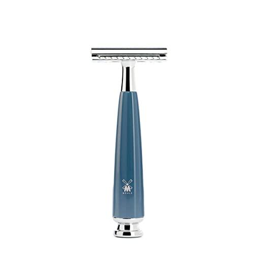 M MÜHLE MÜHLE RYTMO 4-piece Pure Badger Double Edge Safety Razor (Closed Comb) Shaving Set For Men - Perfect for Every Day Use, Barbershop Quality Close Smooth Shave