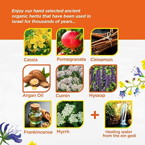 My Israel’s Miracle Anti Frizz Healing Heat Protectant Spray for Textured Hair - Argan Oil Hair Heat Protector Spray with Powerful Organic Hair Care Herbs from Israel