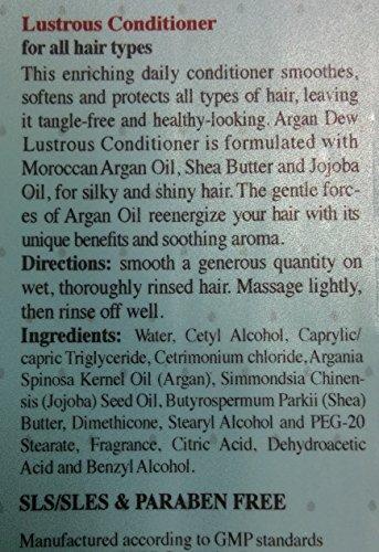 Argan Dew Argan Dew Moisture Enriching Hair Shampoo & Repair Conditioner Combo Set (13.52 oz each)