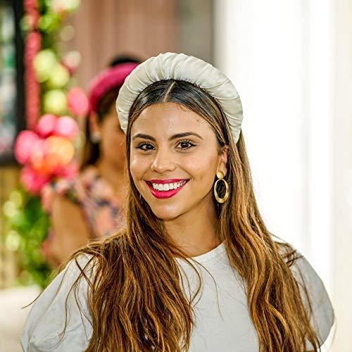 TANYA LITKOVSKA Silk Headband in Mulberry Pearl