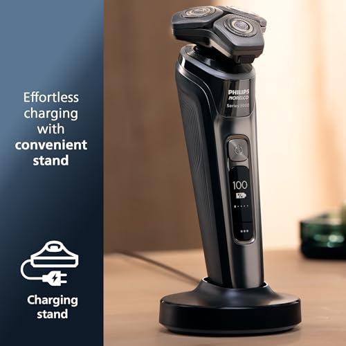 Philips Norelco Philips Norelco Shaver Series 9000, Wet and Dry Electric Shaver, with Lift & Cut Shaving System and SenseIQ Technology, Pop-up Trimmer, Cleaning Pod, Charging Stand and Travel Case, Model S9987/85