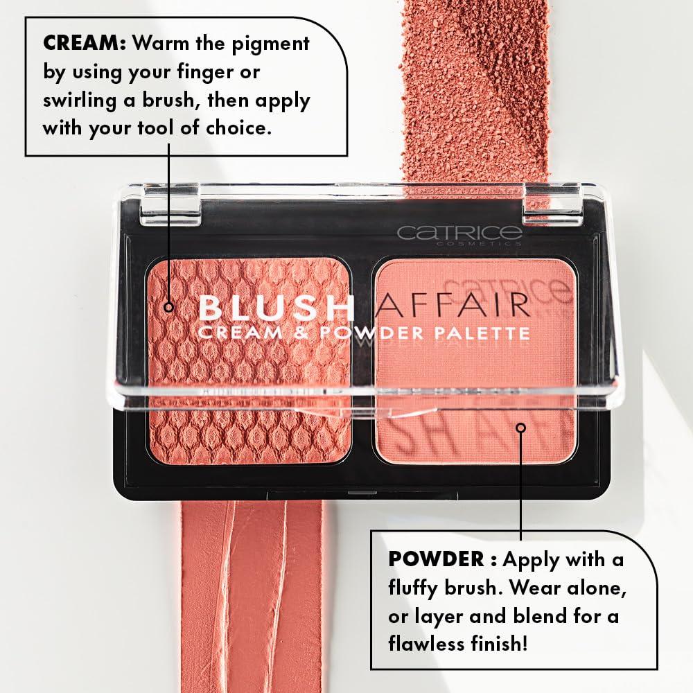 Catrice Catrice | Blush Affair Cream & Powder Palette | Highly Pigmented Radiant Cream & Soft Matte Powder | Vegan & Cruelty Free (040 Peach Passion)