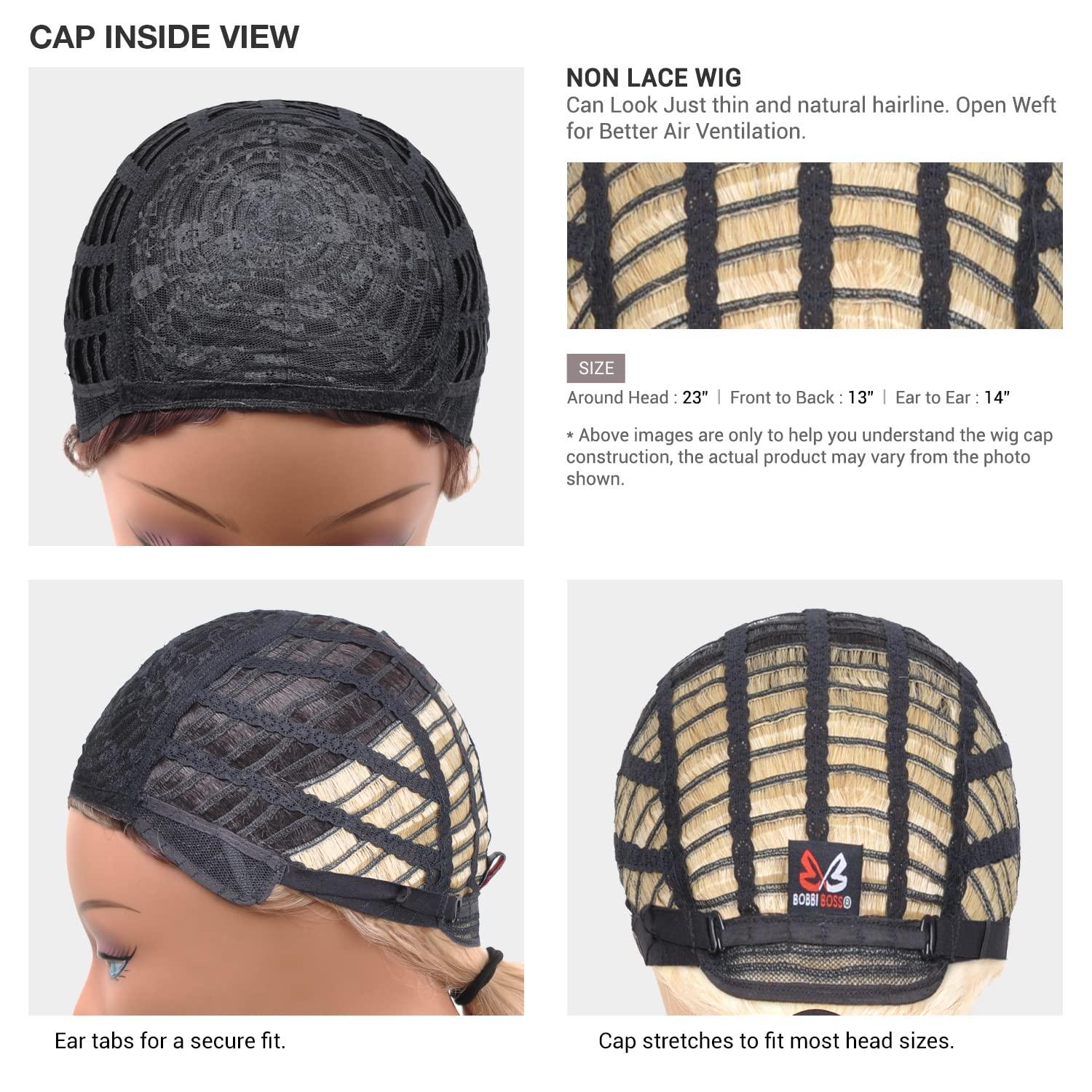 BOBBI BOSS BOBBI BOSS Human Hair Blend Wig MOG012 Emberlynn (Off Black 1B)