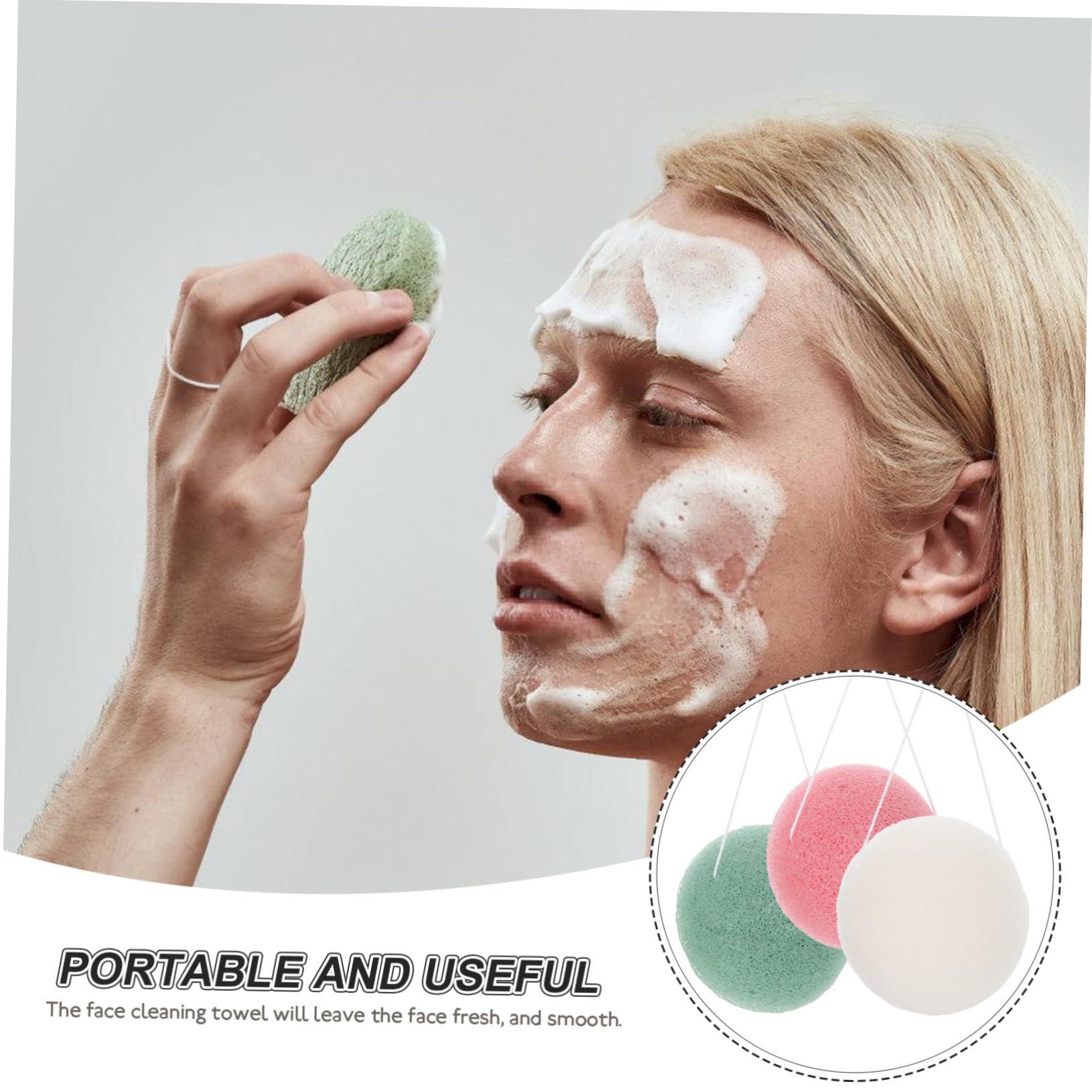 Beaupretty Beaupretty 3pcs Cleansing Sponges for Face Women Face Sponge Face Cleansing Sponge Facial Scrubber Facial Cleansing Sponge Face Scrubber Facial Sponge Face Cleaning Sponge Body Sponge